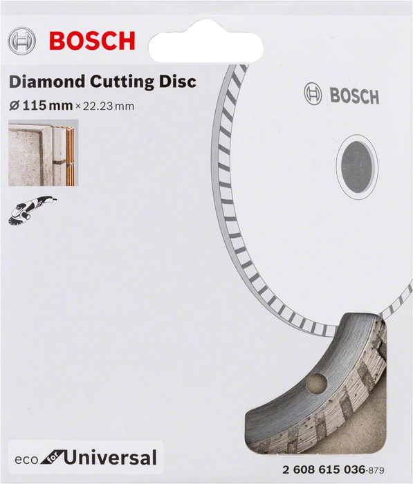 Bosch Professional | Cutting Disc Eco for Univ. Turbo 115 X 22,23mm Continuous Rim