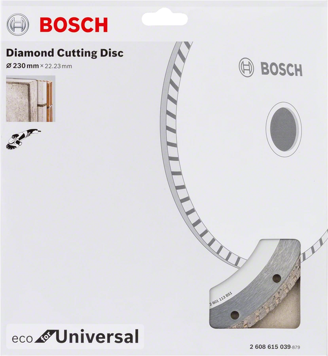 Bosch Professional | Cutting Disc Eco for Univ. Turbo 230 X 22,23mm Continuous Rim