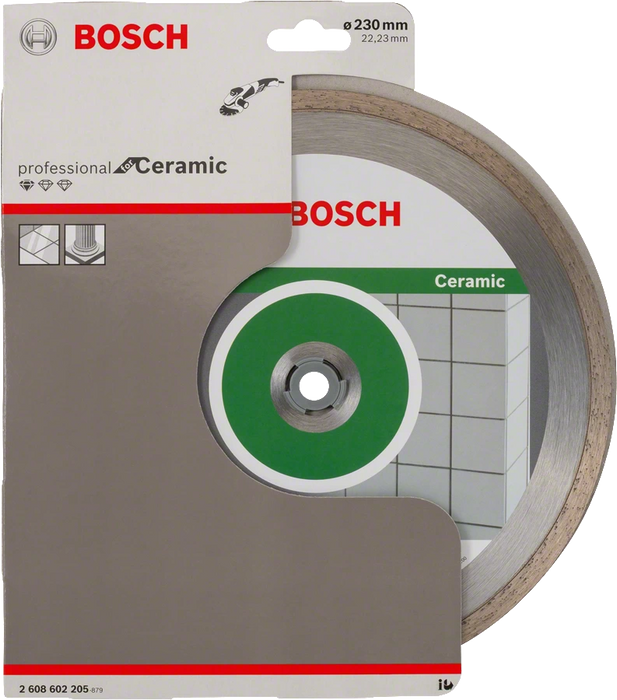 Bosch Professional | Cutting Disc Std for Ceramics 230X22,23X1,6X7mm Continuous Rim