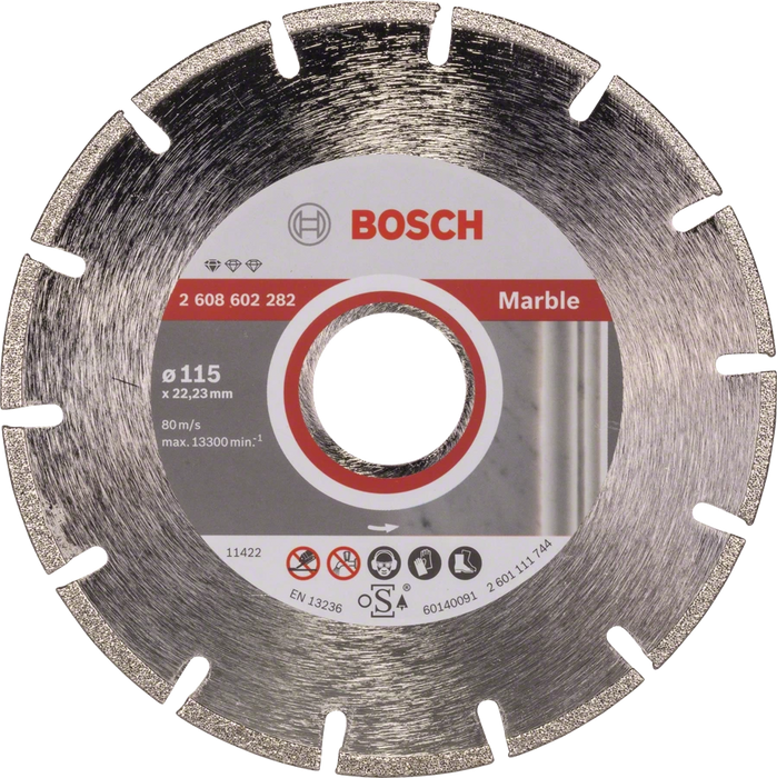 Bosch Professional | Cutting Disc Std for Marble 115X22,23X2,2X3mm Segmented