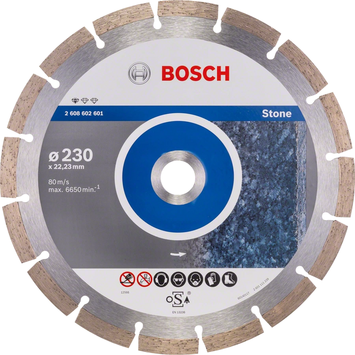 Bosch Professional | Cutting Disc Std for Stone 230X22,23X2,3mm Segmented