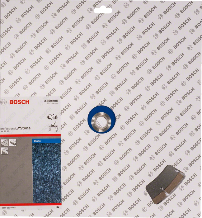 Bosch Professional | Cutting Disc Std for Stone 350X20,00+25,40X3,1mm Segmented