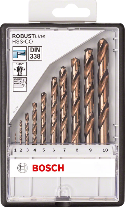 Bosch Professional | Drill Bit Set HSS Cobalt PROBOX 19Pc