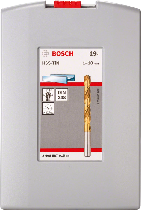 Bosch Professional | Drill Bit Set HSS-TiN-Coated 19Pc