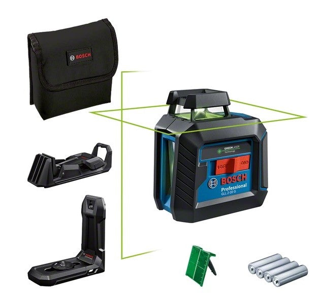 Bosch Professional Laser Line Level GLL 2 20G LB10 DK10 BPM Toolcraft