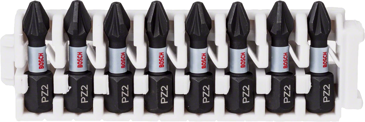 Bosch Professional | Screwdriver Bit Pack PZ2 Pick & Click Impact Control 8Pc