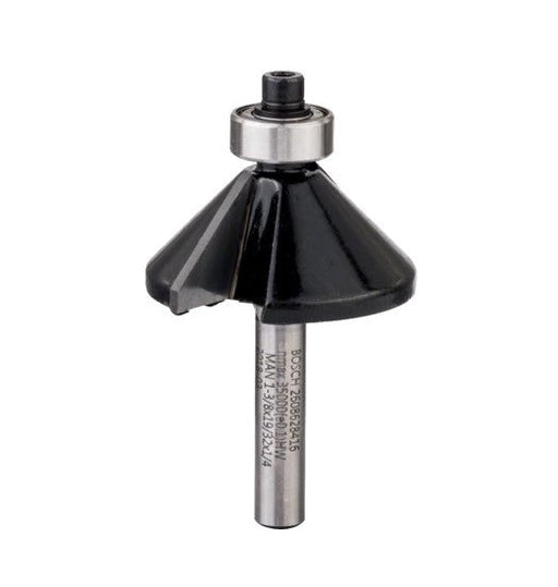 Bosch | Router Bit Chamfer Laminate Trim ¼" 11,1 x 14,7 x 56mm 45º Standard for Wood - BPM Toolcraft