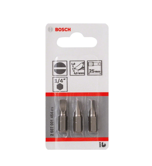 Bosch | S5,5 X 25mm Screwdriver Bits 3Pk