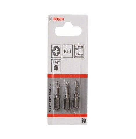 Bosch | Screwdriver Bit PZ1 x 25mm 3Pk