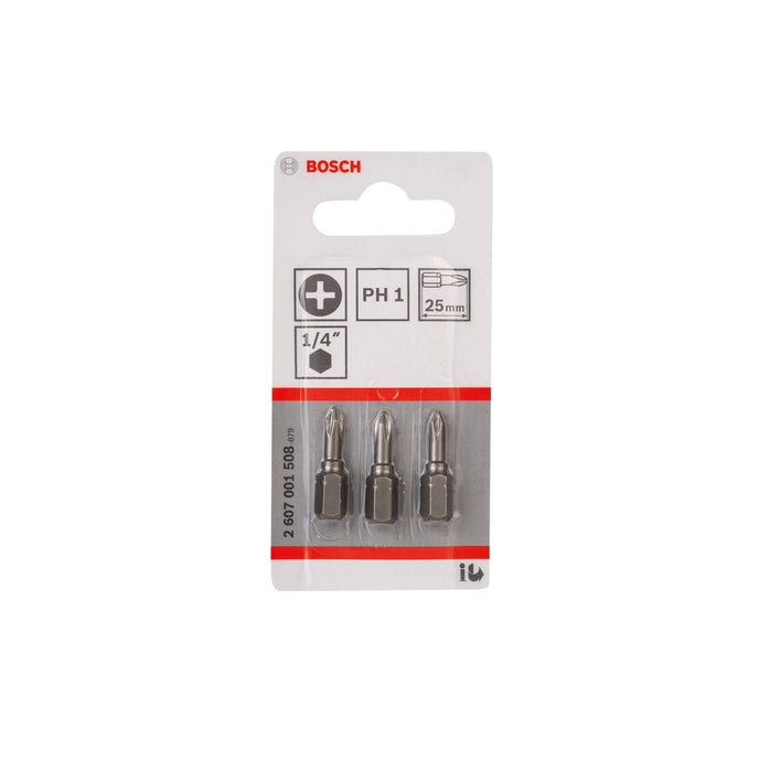 Bosch | Screwdriver Bits PH1 X 25mm 3Pc