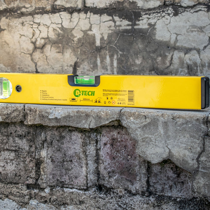 D-Tech | Spirit Level Box 600mm X 1.4mm 2 X Vial 0.5mm Accur. Alum.