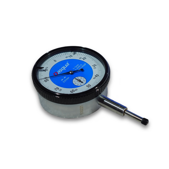 Dasqua | Dial Indicator 0-10mm with Lug Shock Resistant - Grad 0.01 5121-1205