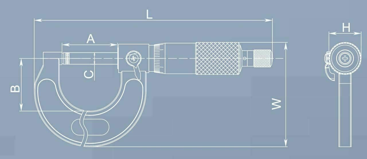 Dasqua | Outside Micrometer 50-75mm - BPM Toolcraft