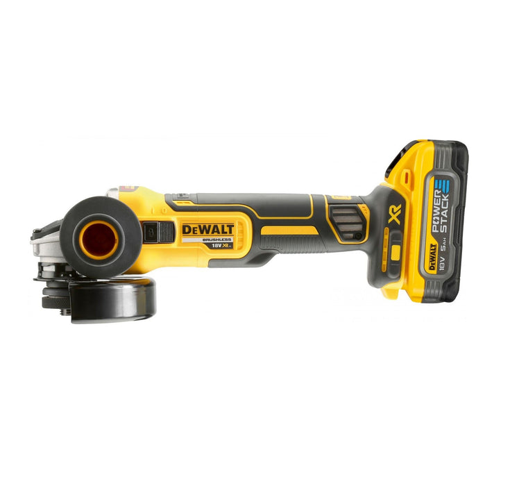 DeWalt | Cordless Angle Grinder 125mm Bl 18V XR cw/2 Batteries plus Charger DCG409H2T-QW