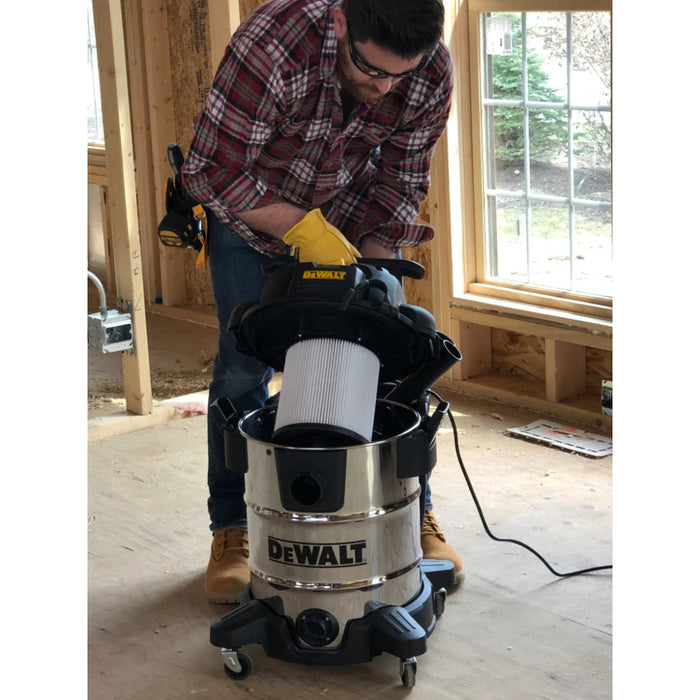 DeWalt | Vacuum Cleaner Portable 38l Stainless Steel Wet Dry