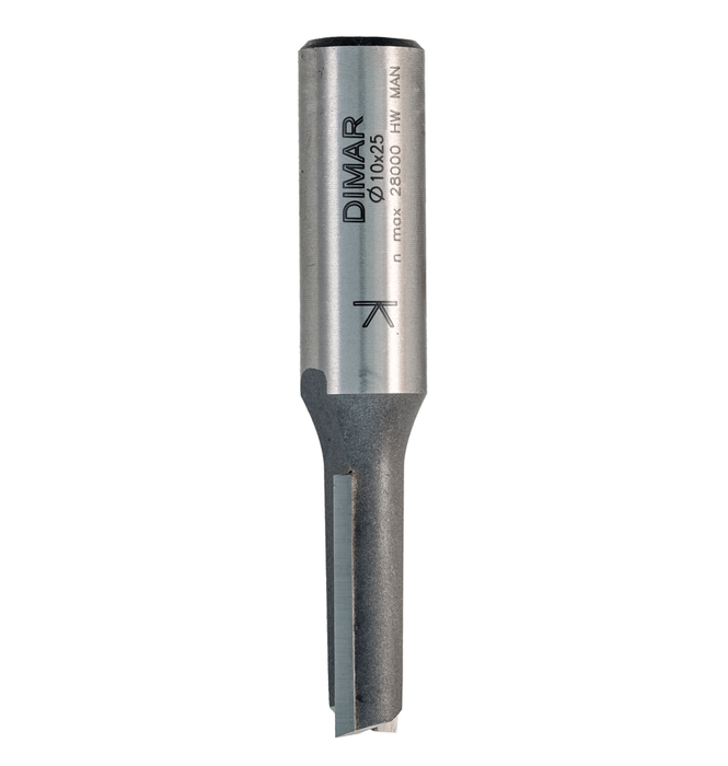 Dimar | Router Bit Straight 10.00 X 25.00mm DIM1077298