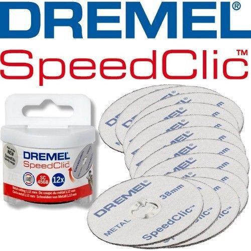 Dremel | Metal Cutting Wheel, SpeedClic 12Pk (SC456B) - BPM Toolcraft