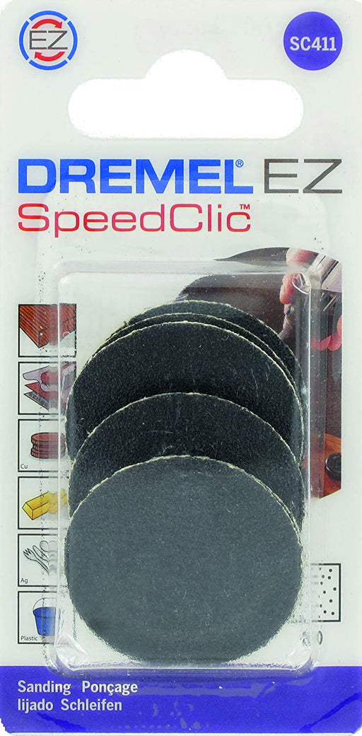 Dremel | Sanding Discs, SpeedClic, 60G 6Pk (SC411) - BPM Toolcraft