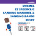 Dremel | Sanding Mandrel & Sanding Bands, SpeedClic (SC407) - BPM Toolcraft