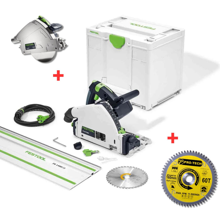 Festool | Plunge cut saw TS 55 Kit + Free Pro-Tech Blade + Gift