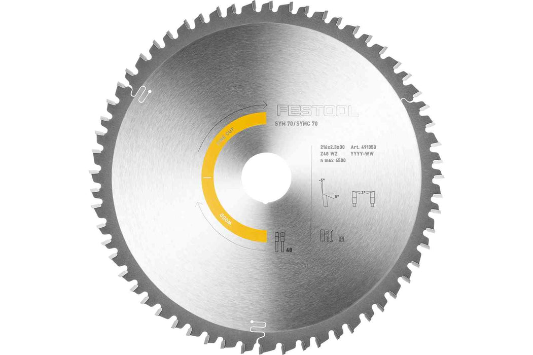 Festool | Saw blade HW 216x2,3x30 W48 WOOD FINE CUT