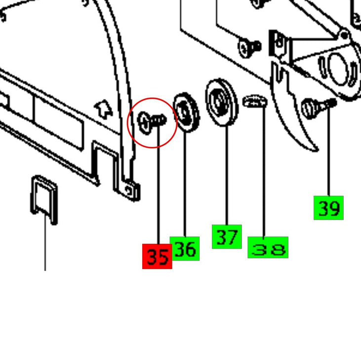 Festool | Screw AF 35 E - 1 Blade Screw Spare Part