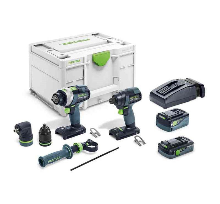 Festool | Screwdriver and drill bit set TID 18 5,0/4,0-Set TPC 18/4