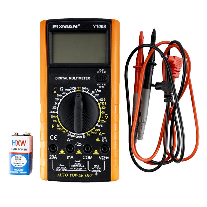 Fixman | Multimeter AC/DC 200MV, 2V, 20V, 200V, 1000V