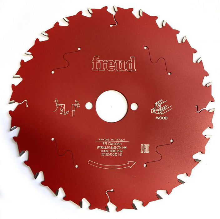 Freud | Saw Blade Professional, Ø-190mm, 24 Tooth, FR13W006H - BPM Toolcraft