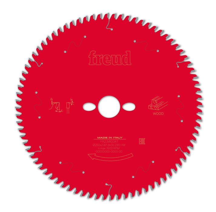 Freud | Saw Blade 250X2,8/1,8X30mm 80T Wood