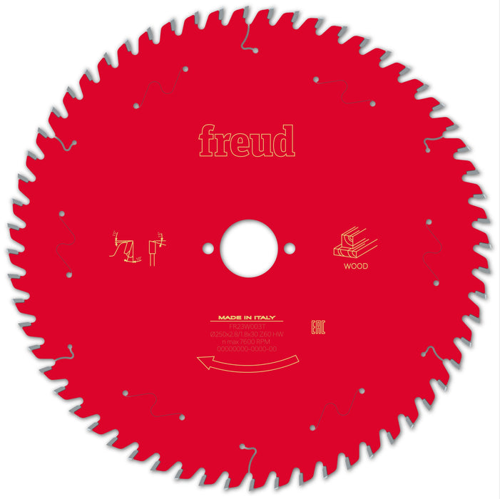 Freud | Saw Blade Industrial, Ø-250mm, 60 Tooth, FR23W003T - BPM Toolcraft