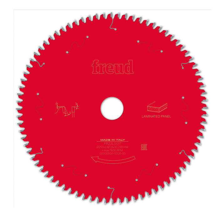 Freud | Saw Blade 250X30mm 80T Laminated Panels