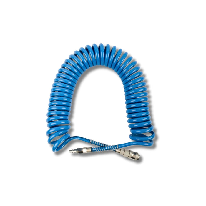 GAV | Hose Spiral PP Blue 6.5X10mmX12m with Quick Couplers BX15PU12-6,5