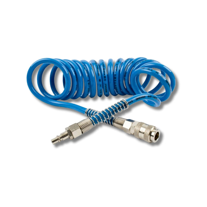 GAV | Hose Spiral PP Blue 8X12mmX4m with Quick Couplers BX15PU4-8