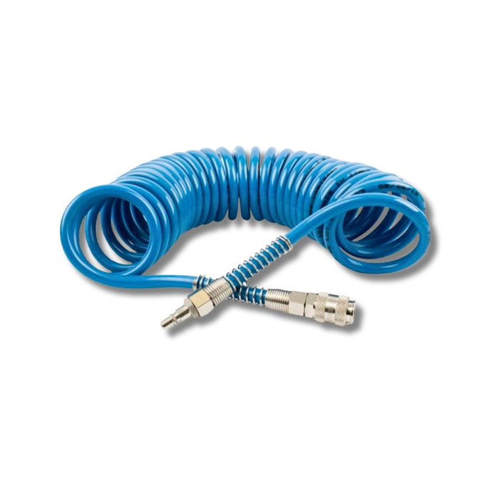 GAV | Hose Spiral PP Blue 8X12mmX8m with Quick Couplers BX15PU8-8