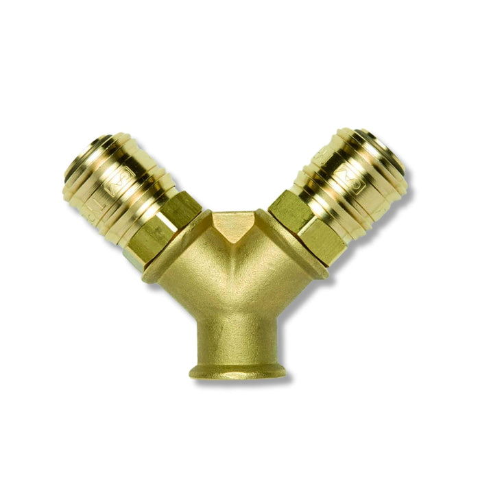 GAV | Quick Coupler Brass Two Way 3/8"F