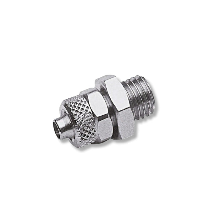 GAV | Straight Conical 1/4" M Push In Fitting for 6mm Hose