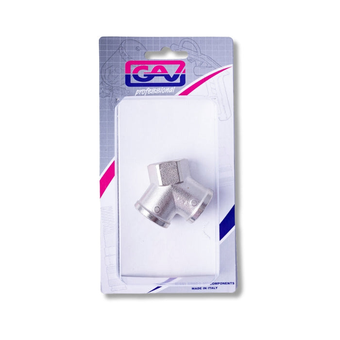 GAV | Y Connector 1/2"FFF Packaged