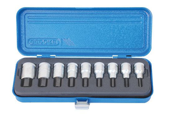 Gedore | Socket Hex Bit Set 1/2" IN19 PM-9 9Pc