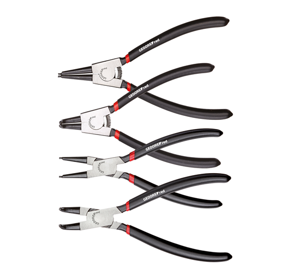 Gedore red | Plier Circlip Straight+Offset 4Pc