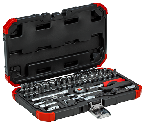 Gedore red | Socket Set 1/4" 4-14mm+Bits 46Pc