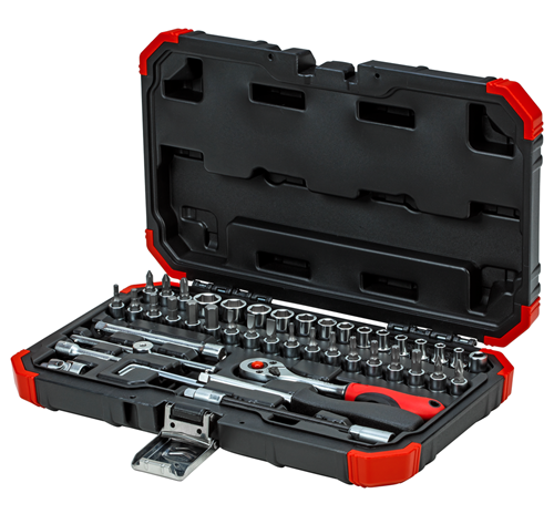 Gedore red | Socket Set 1/4" 4-14mm+Bits 46Pc