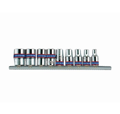 King Tony | Socket Set 1/4" Rail 4-13mm 9Pc