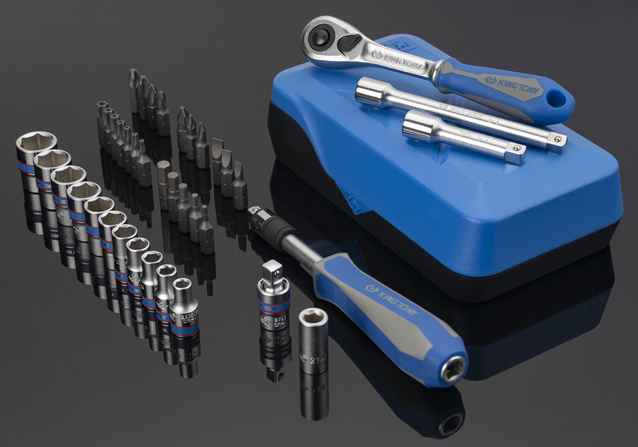 King Tony | Socket Set Combination 1/4" 39Pc