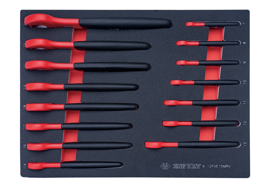 King Tony | Wrench Set VDE Insulated Open End 15Pc Eva