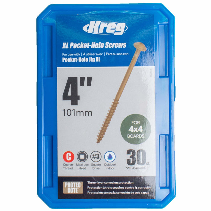 Kreg | HD Protec-Kote Pocket-Hole Screws 101mm / 4.00" Coarse-Thread