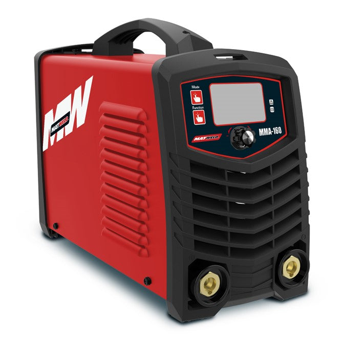 MAT9004K Matweld MMA-160 Inverter Red and Black with digital dispay