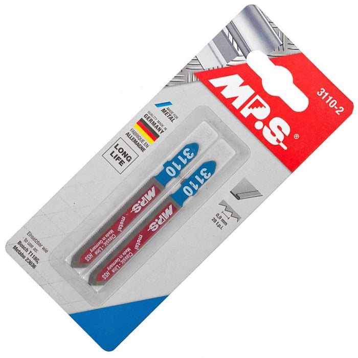 MPS | Jigsaw Blade Metal T-Shank 28tpi T118G 2Pk