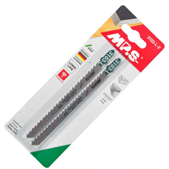 MPS | Jigsaw Blade Wood Bosch-Shank 6tpi 130mm Long T301Dl 2Pk