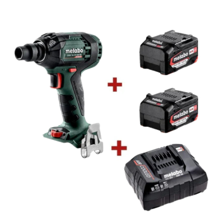 Metabo | Cordless Impact Wrench SSW 18 LTX 300 BL plus 2X Batteries plus Charger Combo